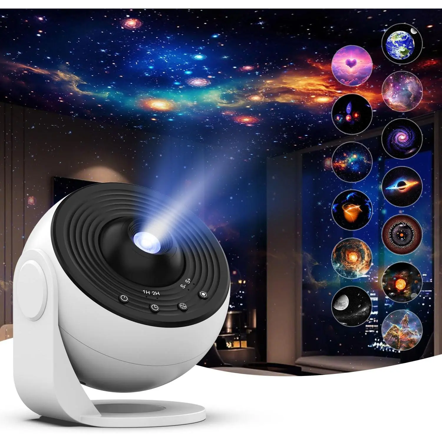 Galaxy Projector Pro for Bedroom,13 in 1 Planetarium  Projector with Solar System & Constellation,Ceiling Night Light with Timer,LED Space Galaxy Lamp Bedroom Room Decor for Adults
