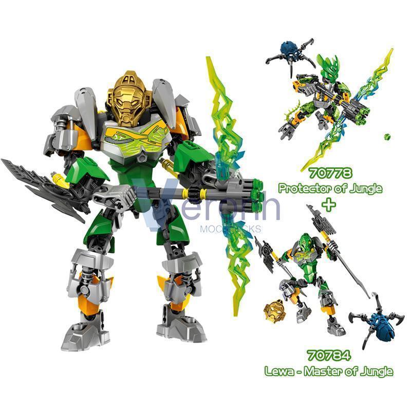 Bionicle Warriors Building Block Lewa Jungle Protector Gali Water Uniter Master Anime Action Skull Figures Collection Bricks Toy popular