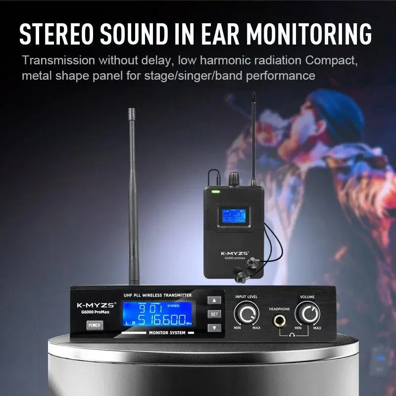 K-MYZS MYGE7300IEM Ear Return Professional DJ Headphones Studio Quality Sound Isolation Comfortable Pad for Music Production