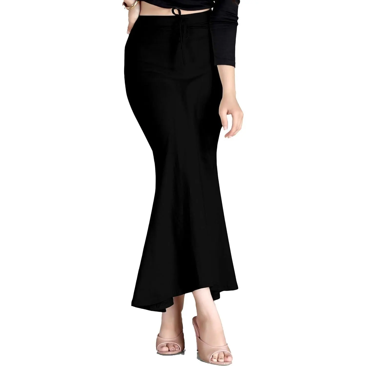 Cotton Saree Shapewear for Women Seamless Stretchable Mermaid Sari Shaper Petticoat Girls (S117)