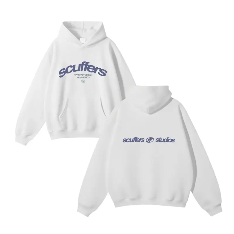 [SHIP FROM US] Women's Iconic Scuffers Long Sleeve Thermal Hoodie - Simple, Comfortable, Trendy Streetwear, Minimal Casual, Print Design T-Shirt & Sweatshirt, Soft