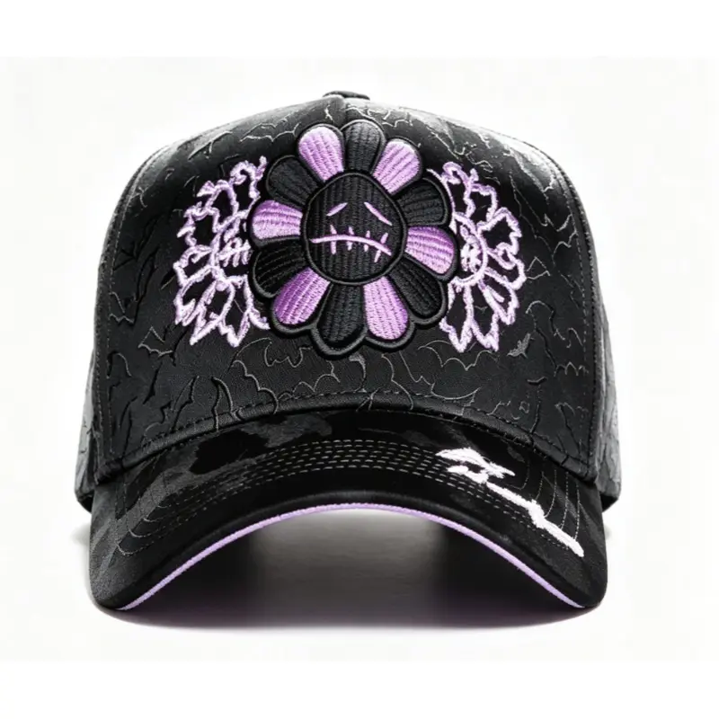 2026 Trendy Hip-Hop Look Baseball Hats with Round Crown, Fashionable Sports & Outdoor Headwear, Ideal Birthday Gifts, Floral Print