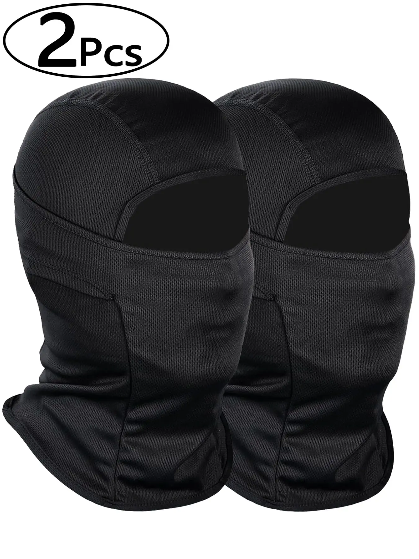 2Pcs Ski Mask for Men Women, Summer Balaclava Headwear Hood Face Mask, Shiesty Mask UV Protector Lightweight for Motorcycle Snowboard and Outdoor riding mask