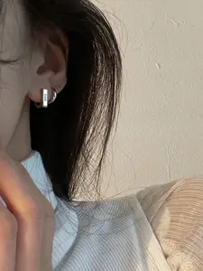Mbti Enfp Letter Earrings, Copper Material, Dual Color Enamel, Lightweight Fashion Jewelry, Perfect for Office, Dating, Daily Wear, Gift Idea