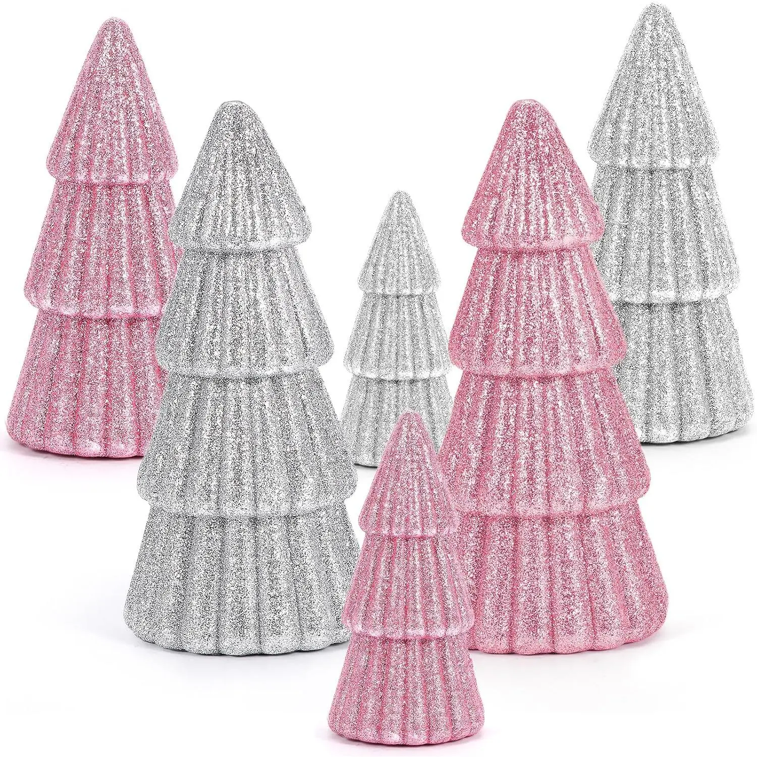 6 count  Christmas Decor, Tabletop  Christmas Tree for Christmas Decorations Xmas Centerpiece for Table Mantel  Decor