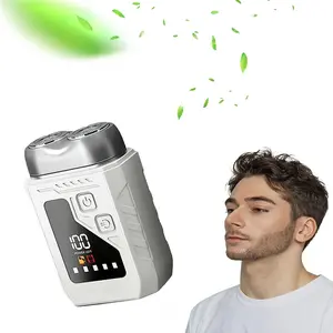 New 2-in-1 Mini Electric Shaver Portable Facial Shaver and Nose Hair Trimmer Suitable for Car Travel and Holiday Gifts