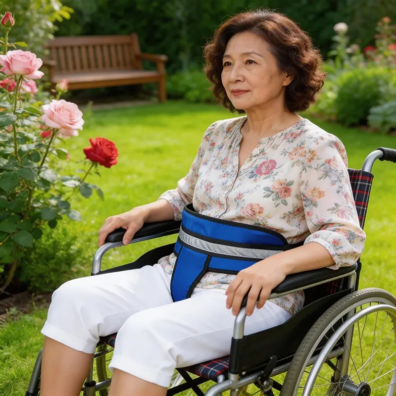 T-Type Wheelchair Belt, Wheelchair Safety Strap, Mobility Scooter Harness, Protective Waist Belt, Essential Wheelchair Accessory