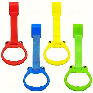 4pcs/Pack Plastic Hand Pull Rings for Room Decoration, Playpen and Game Bed Hanging Grips, Home Accessory