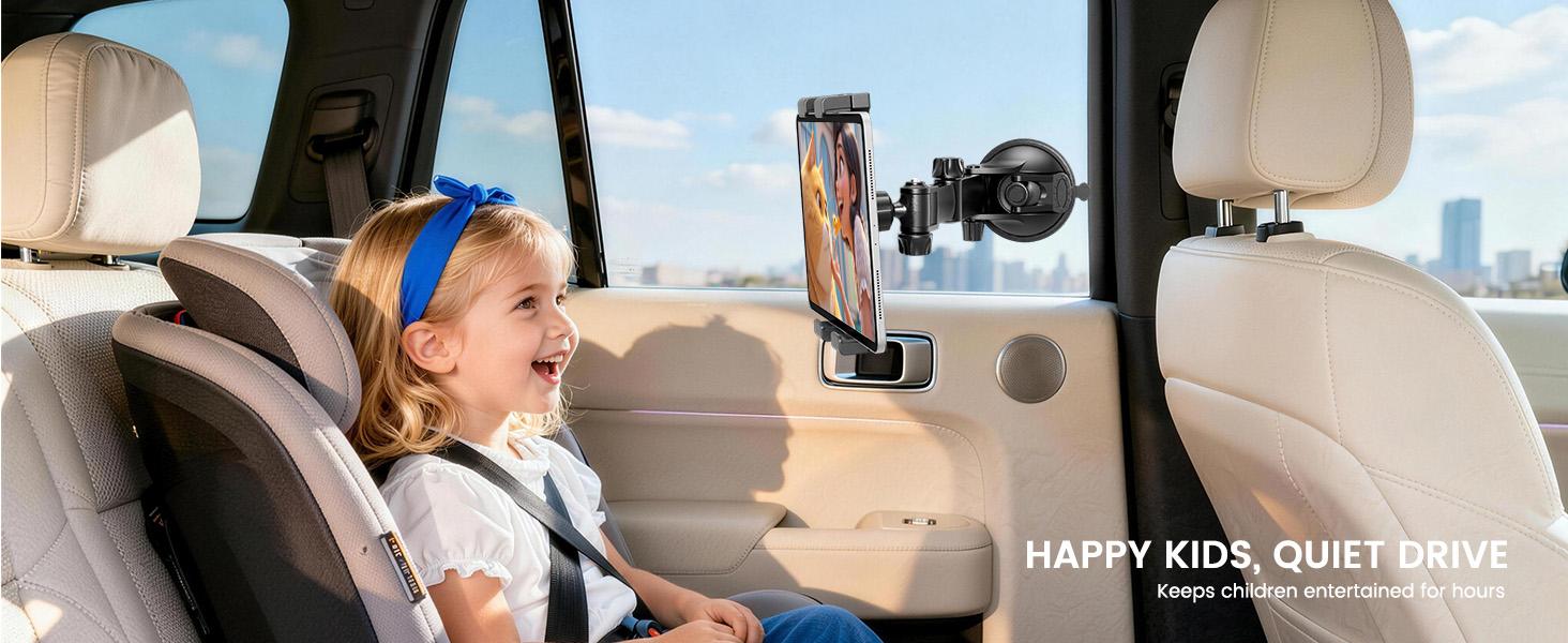 OHLPRO Tablet Holder for Car Dashboard & Windshield, Long Arm Suction Cup Tablet Mount Fits 5-17" iPad Pro/Air/Mini, Stable iPad Car Mount for Truck/SUV/Semi, Ideal Tech Gift for Drivers & Traveler sorry desktop phone gothic merch goose neck