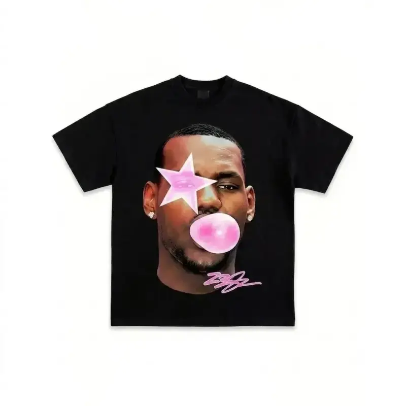 100% Cotton Lebrons Graphic T-Shirt Collection Basketball Y2K Rap Premium Quality Shirt For Men 220G Pure Cotton Single-Sided Printed Round Neck Short Sleeved T-Shirt Graphictee Bbq Trending Fitness Soft,Summervibes Breezy Bowl Outfit