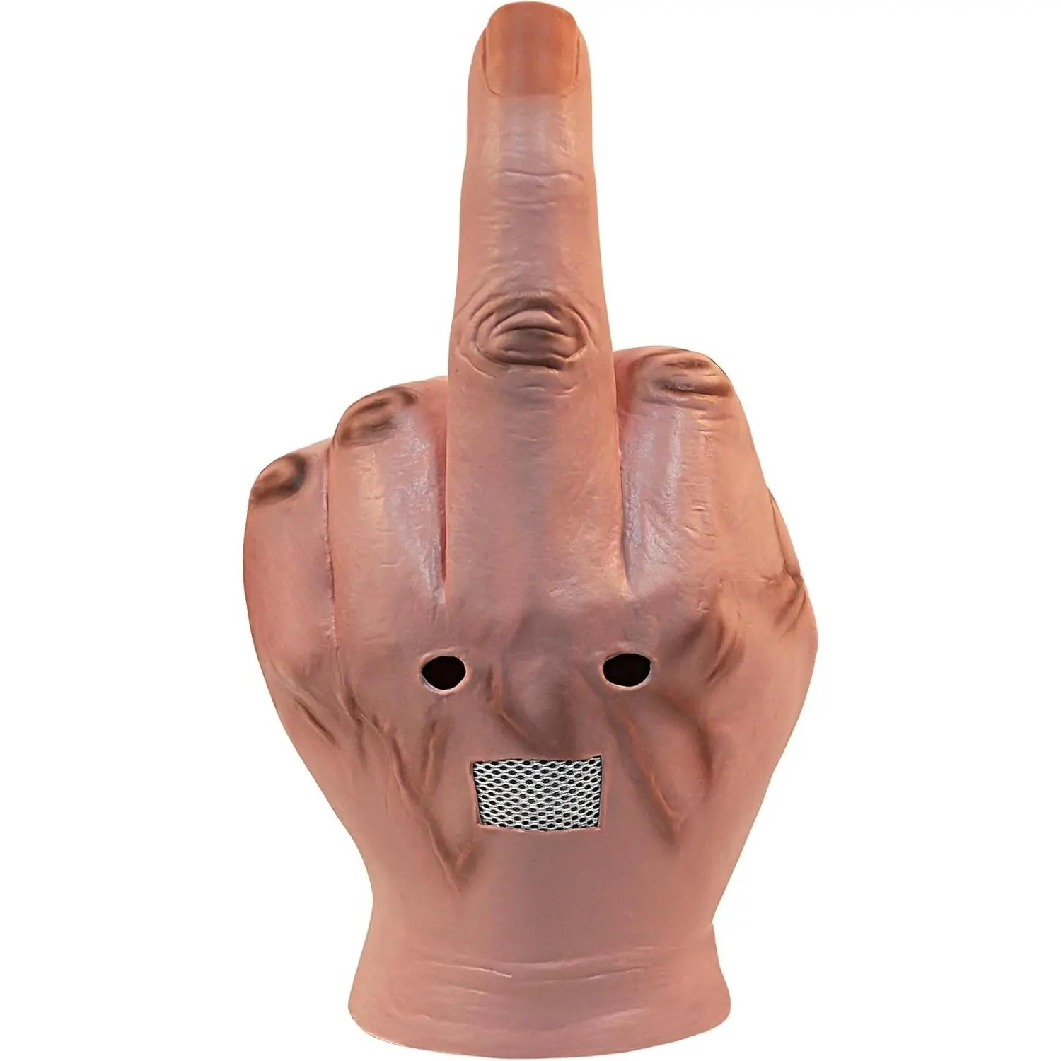 Funny Adult Middle Finger Head Mask Costume Party Prop(Gift)