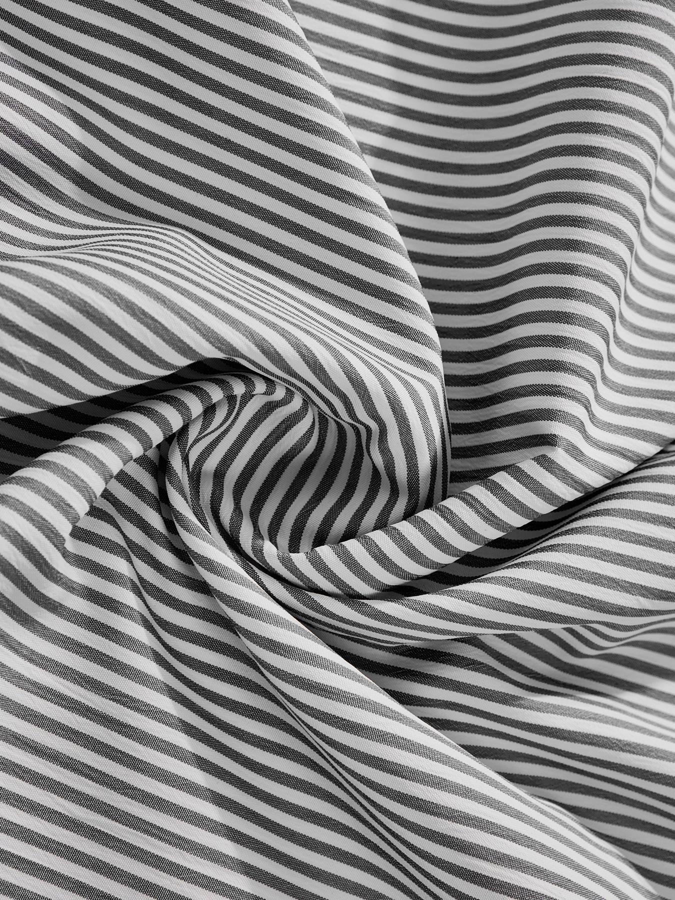 Men's Casual Striped Fashion Shirt, Summer Vacation High Street Vintage Style, Fitted Woven Fabric, Trendy Outdoor Wear