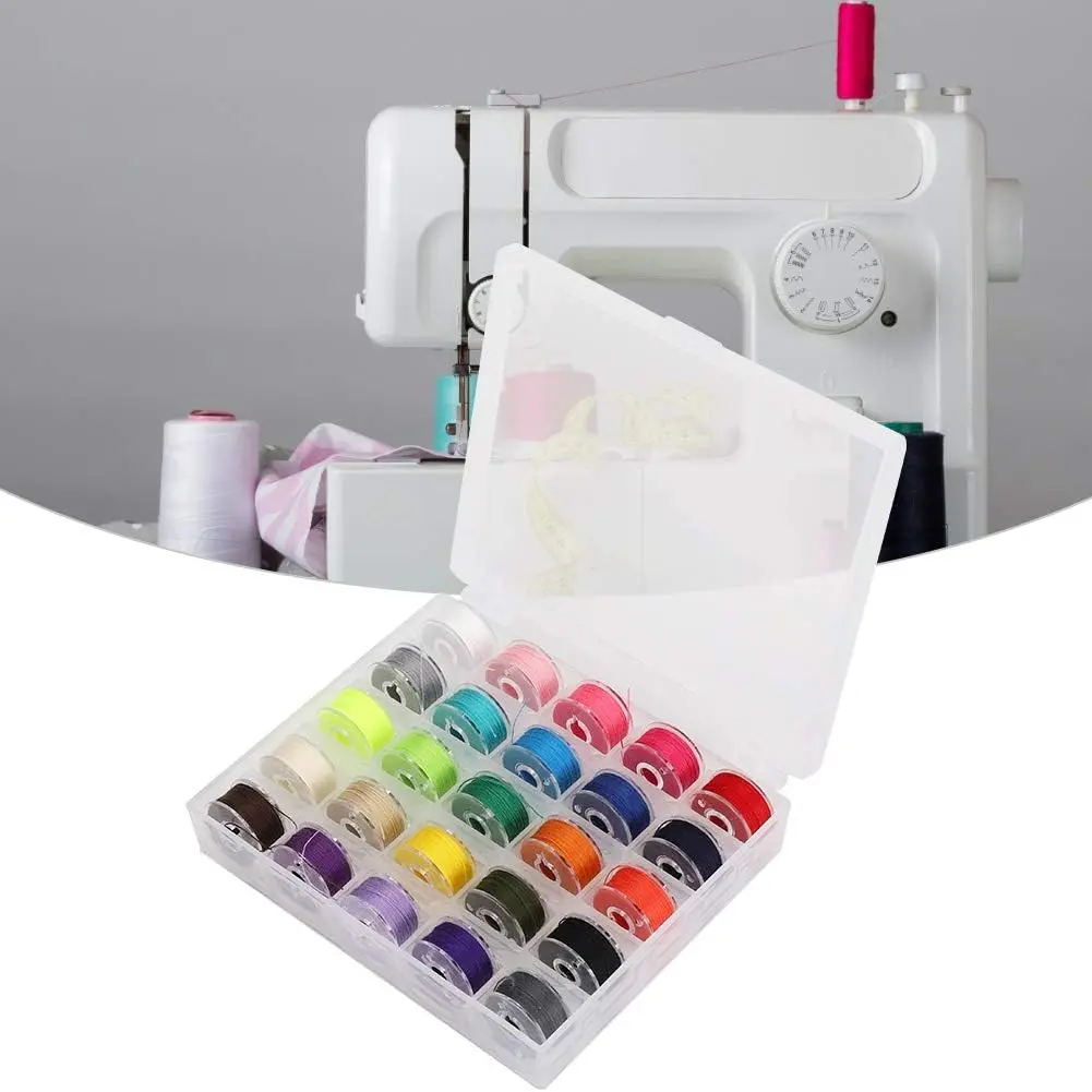 25 Grid Plastic Bobbin Threader for Sewing Machine, Home Hand Embroidery Supplies, Suitable for Household and Clothing Stores