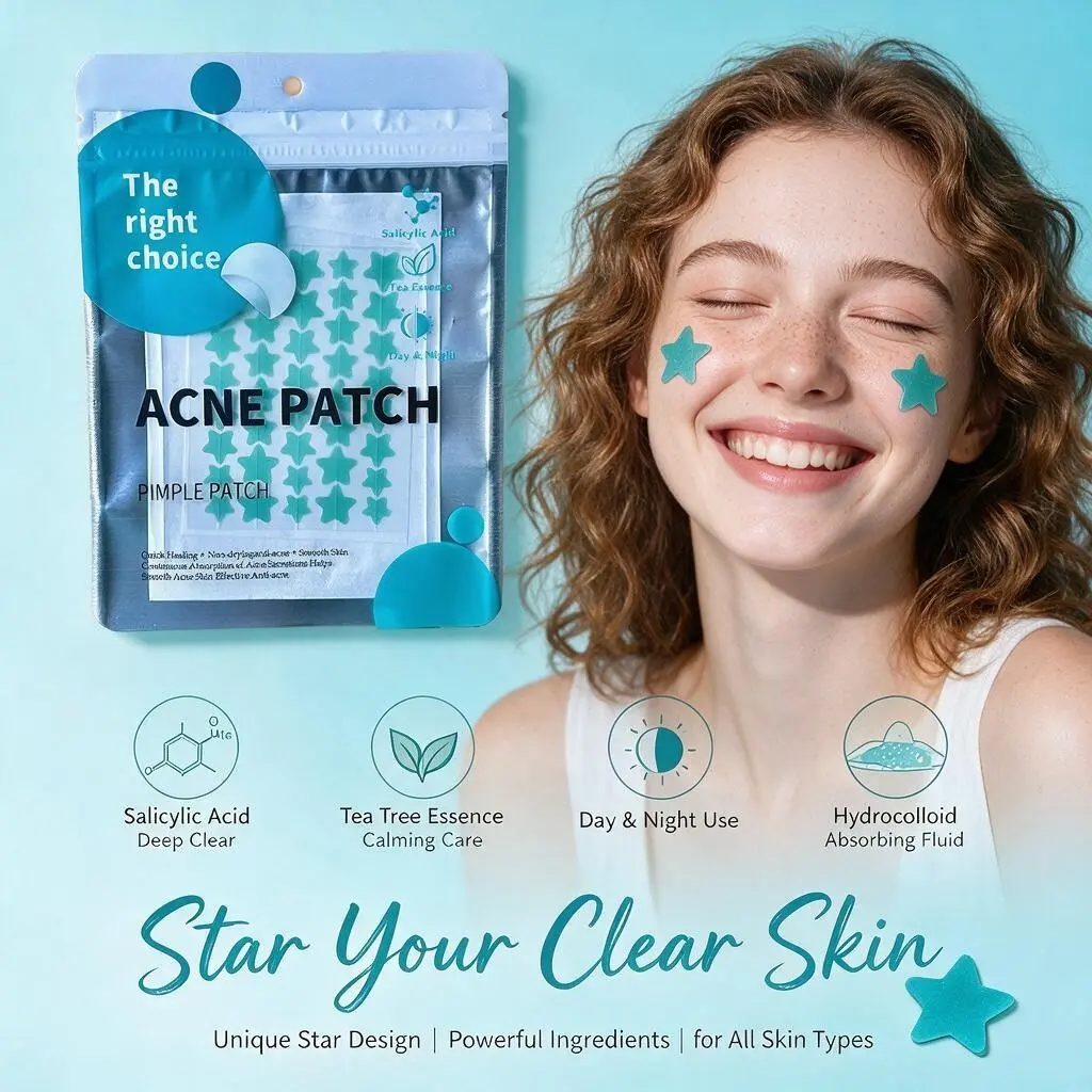 400 pieces of acne patch (5 colors), used for face covering, to cover acne, isolate dust, waterproof and sweat free powder, decorate photo parties, no essence, no p-hydroxybenzoate, suitable for all skin types, no essence, no added ingredients