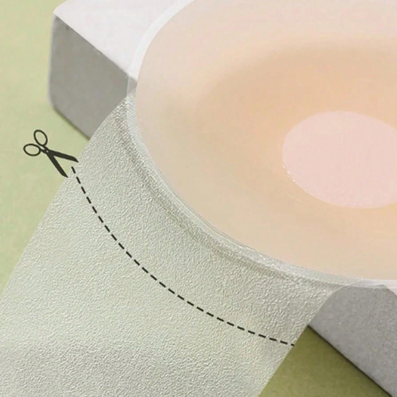 2pcs Reusable Silicone Breast Pads for Women Strapless Invisible Wedding Underwear Silicone Bra Insert Adjustable Push-Up for Summer Anti-Visible Nipple Covers Heat-Resistant Enhances Lift