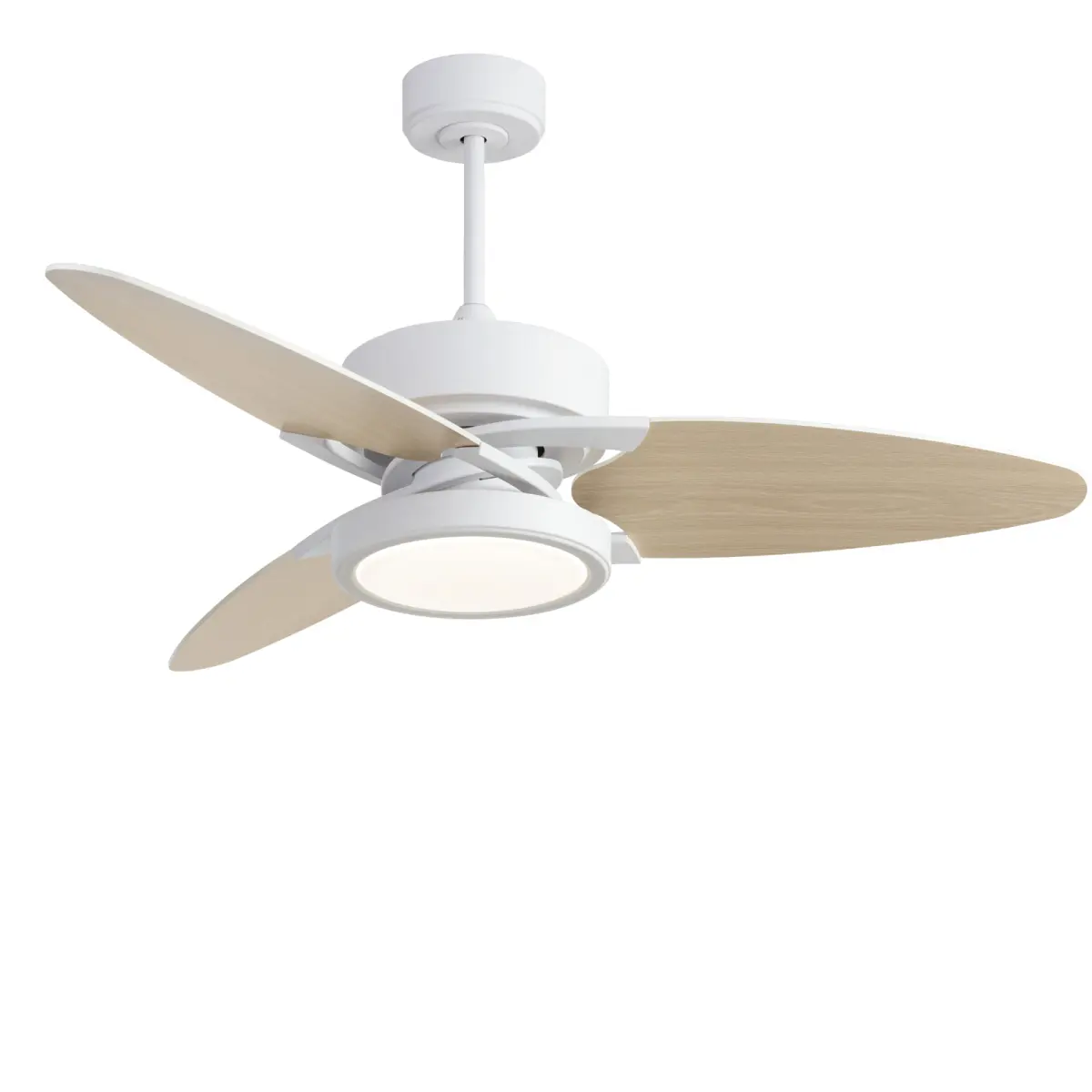Light Pro 52 in.LED Indoor White Smart Ceiling Fan with Remote Control