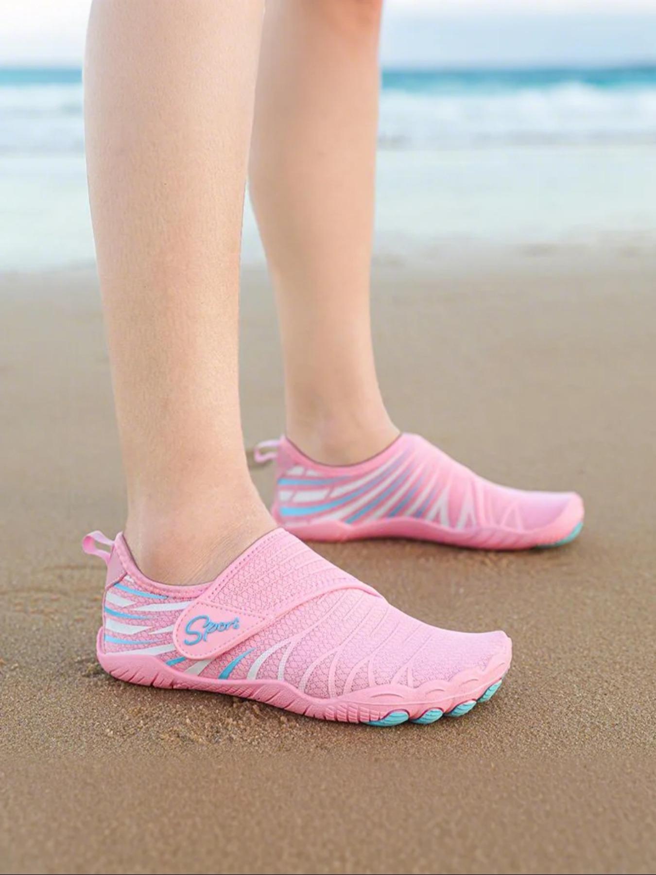 Unisex's Sporty Breathable Lightweight Barefoot Shoes, Quick Drying Water Shoes, Outdoor Beach Shoes for Hiking, Fishing, Swimming