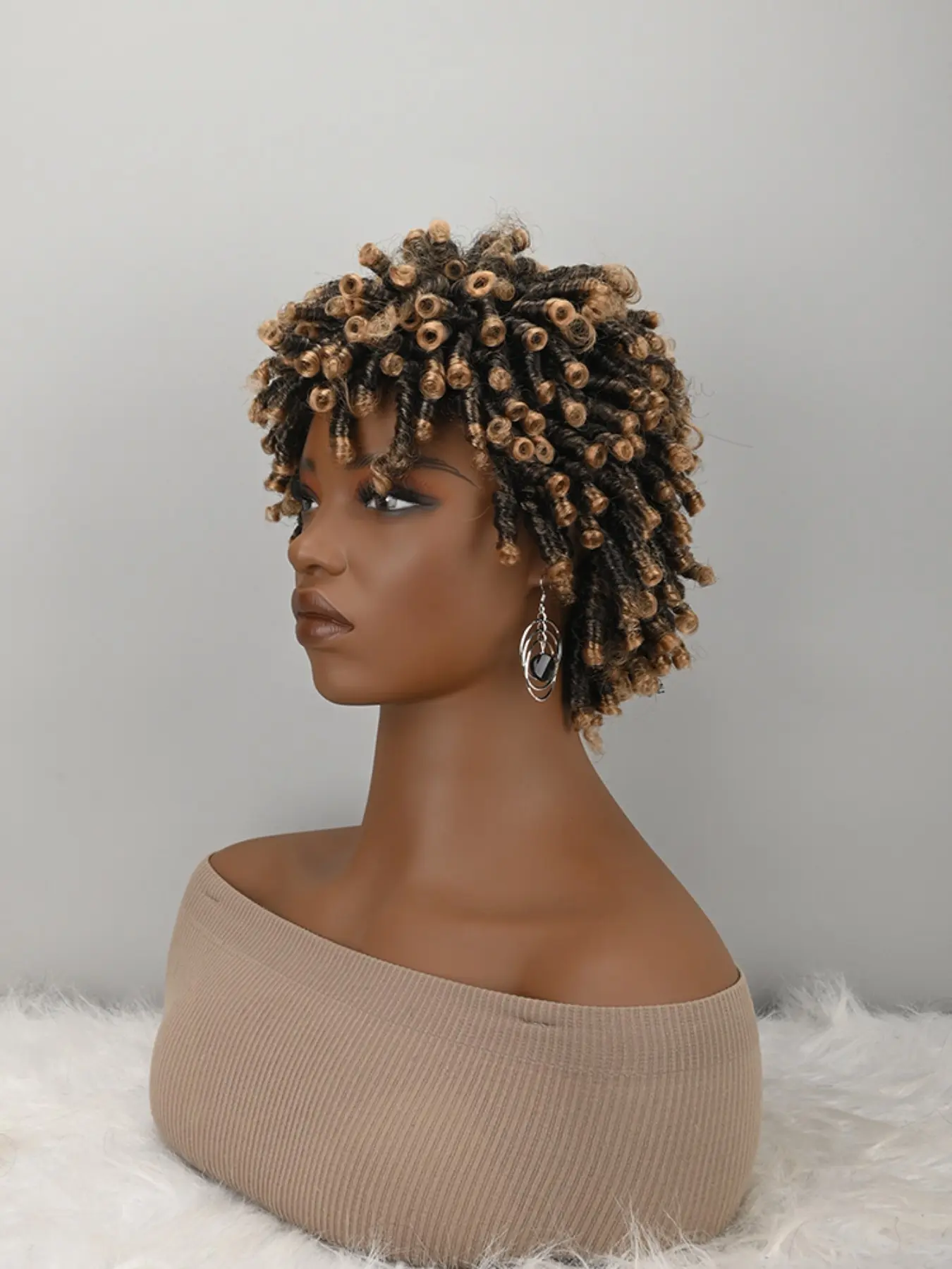 Short Dreadlock Wig for Women and Men, Afro Faux Locs Dreads Wig, Heat Resistant, Short Braided Wigs for Women, Stylish and Versatile
