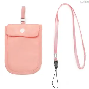 Women's Plain Nylon Bum Bag, Lightweight and Ultra-Thin Hidden Waist Pouch with Zip for Travel and Daily Use