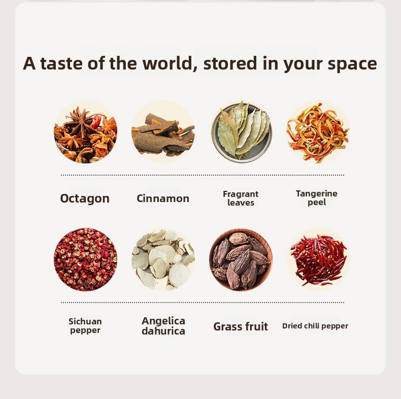 FaSoLa seasoning storage box for kitchen use, transparent with lid, sealed and moisture-proof spice and condiment dispenser box