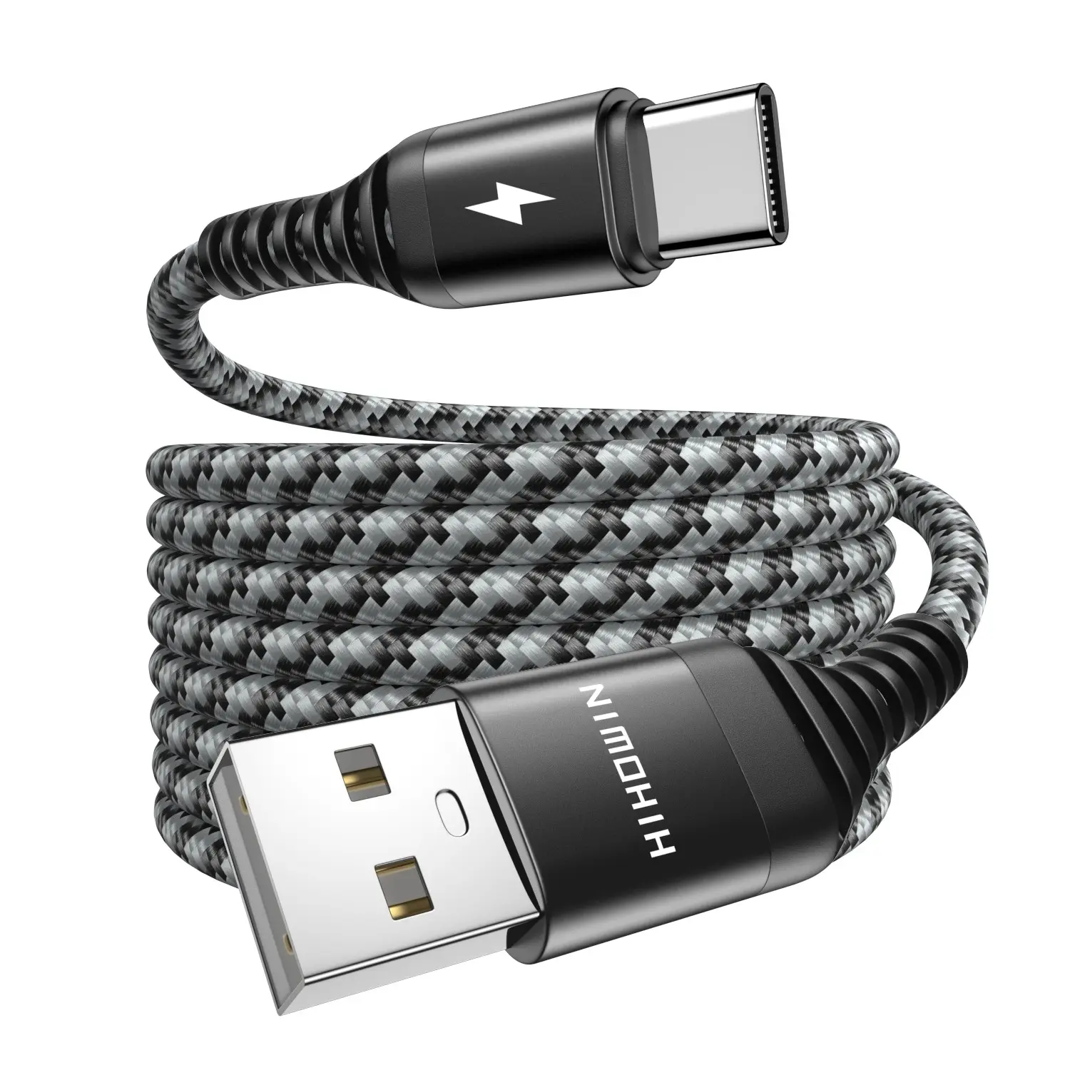USB to Type-C Fast Charging Braided Cable, Compatible with iPhone 15/16/17 Pro Max, Samsung Galaxy S26/s25/s24/note 20/10/a53/a54