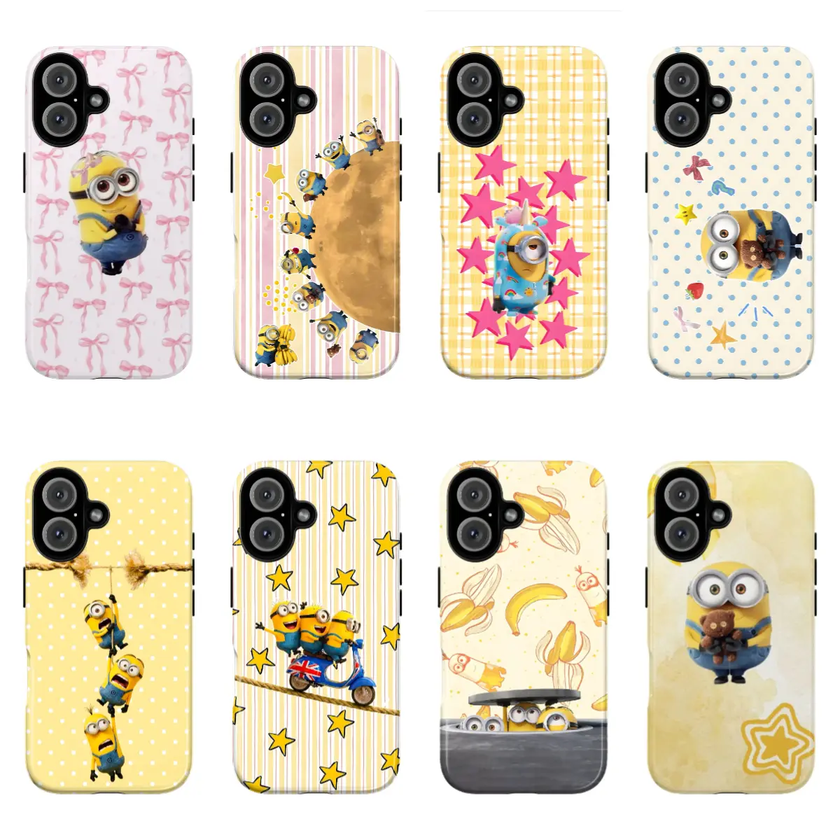 Minion Fun phone Cases For iPhone 12-17 Promax Pro Plus & Samsung Galaxy S22-S26 Ultra Plus,Perfect for Her/Him fashionable gift