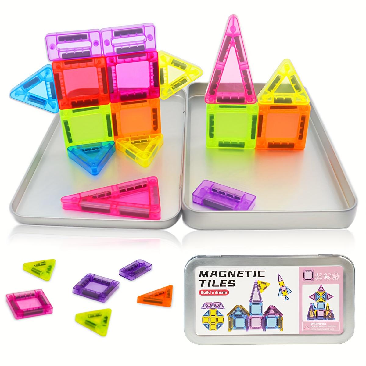 26/42/57 pieces 1 set  Mini Magnetic Tile Building Blocks, Magnetic Building Tiles, Magnetic Construction Set, Building Sets, with Iron Box for Portable Play, Perfect for Gifts and Easy Storage, Safe for Kids#TOP PICKS