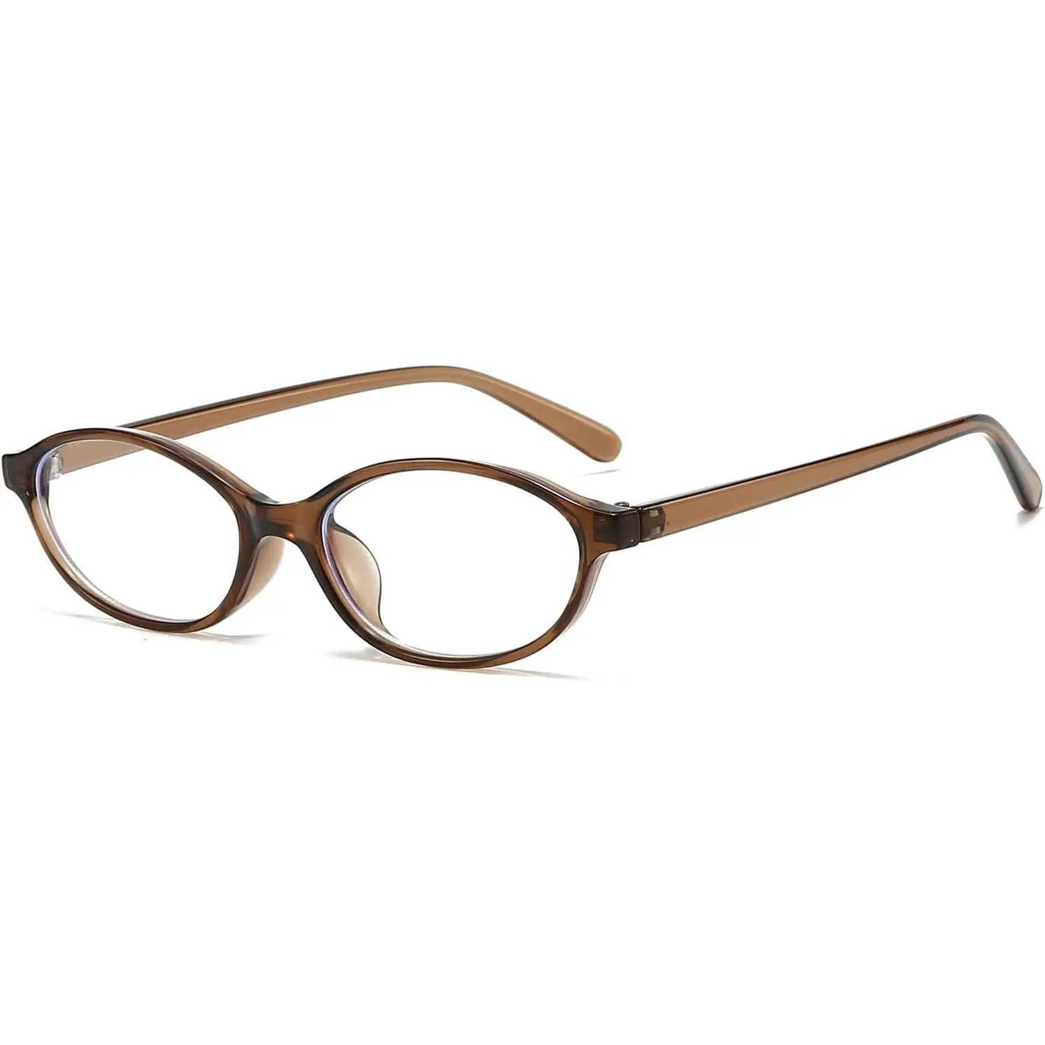 Retro Oval Glasses for Women Men  Oval 90s Blue Light Glasses Y2K Small   Eyeglasses