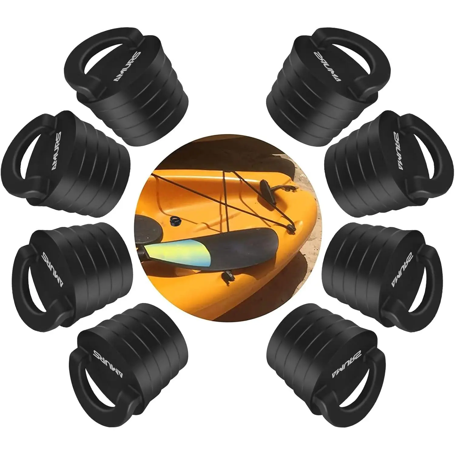 Kayak Scupper Plug Kit Scupper Plugs Drain Holes Stopper with Silicone Handle Universal Kayak Plugs for sit on top of Kayak Canoe Boat