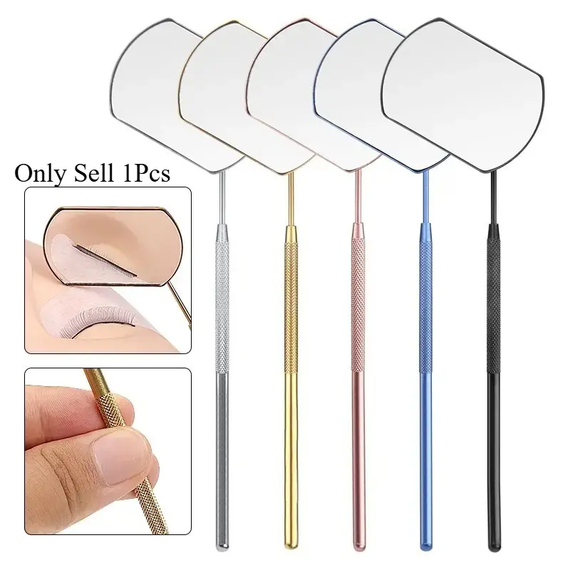 Steel Magnifying Checking Mirror, Large False Eyelash Mirror, Stainless Makeup Mirror, Cosmetic Mirror, Dental Mouth Mirror, Lash Extension Supplies