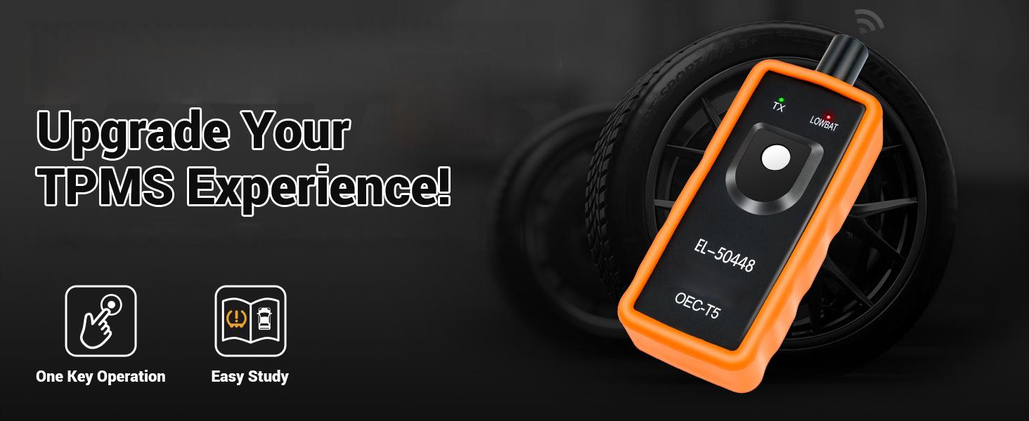 50448 TPMS Reset Tool for GM Tire Pressure Monitor Sensor TPMS Relearn Tool for Buick Chevy Cadillac GMC Series Vehicles 2024 Edition OEC T5