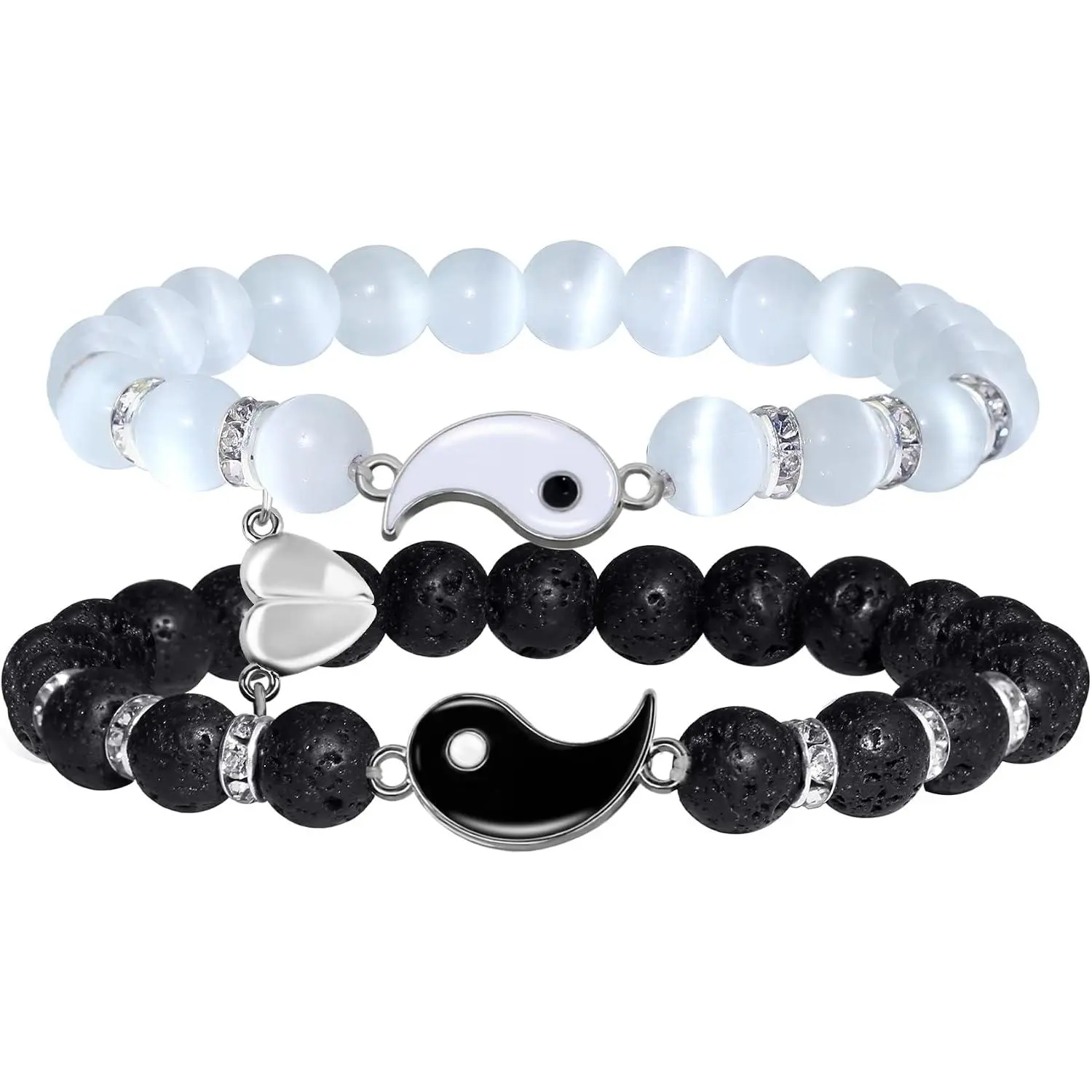 Heart Bracelets for Couples Gifts Matching Bracelets