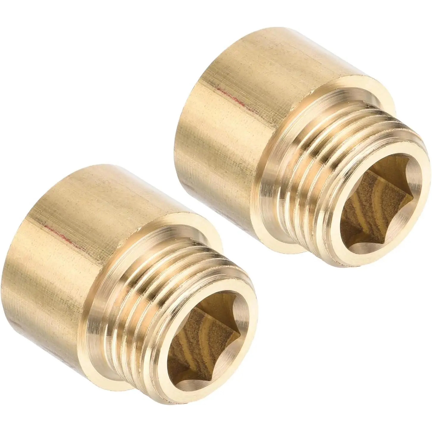 Shower  Extension Arm, 2 Pack Brass G1/2 Male to Female Thread 26mm Length Pipe Fitting Shower  Extender