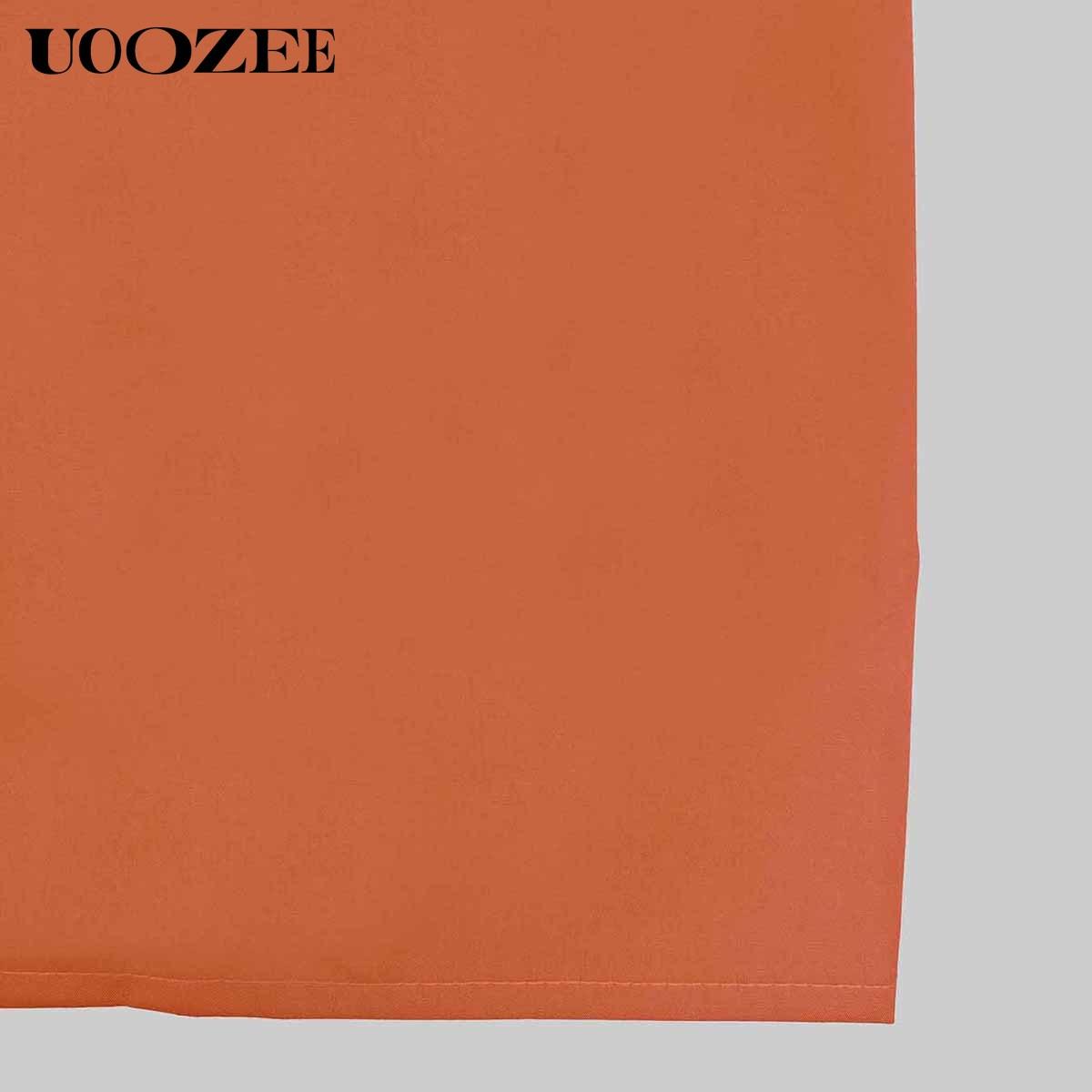 UOOZEE Women's Bright Chic Loose Short Sleeve Pleated Pocket Solid Color Slit V-Neck Maxi Dress Summer Casual Basic Cotton Blend Machine Washable Holiday Dress Womenswear Minimalist (Size is one size larger, it is recommended to order one size smaller)