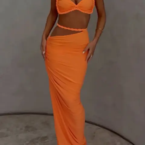 Women's Solid  / Colorblock  Ruched Cropped Sleeveless Crop Cami Top & Skirt Two-piece Set, Sexy Chic Fashion Casual Two Piece Outfits for Daily Outdoor Wear, Women Clothes for Spring & Fall, Womenswear, Camisole Sets