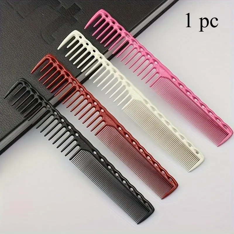 Hairdressing comb, straight hair comb one end wide and one end narrow, double ended comb Haircut Comb for Long Hair