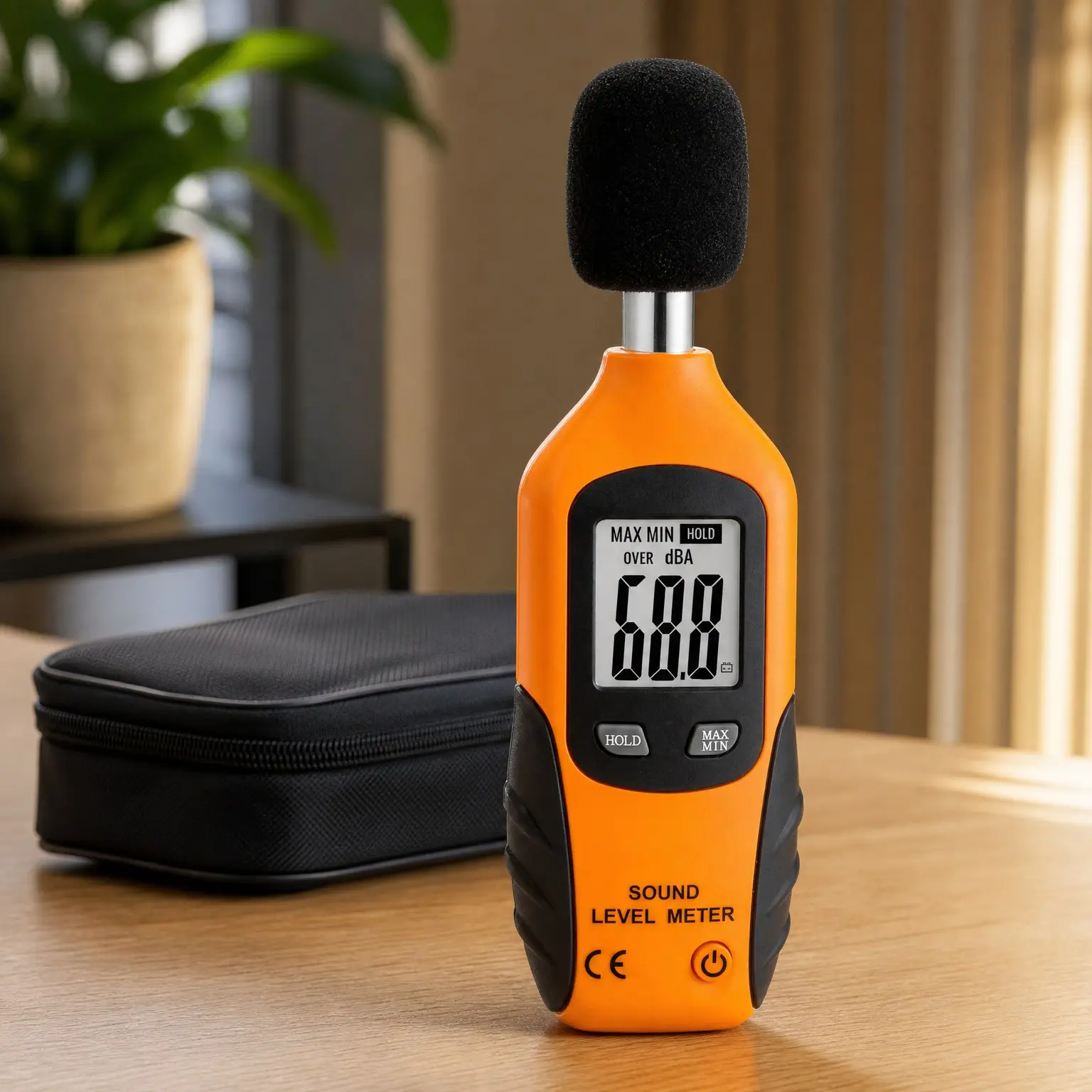 Digital Sound Level Meter 30-130 dB, Audio Noise Decibel Meter with Backlight, MAX/MIN, Data Hold, Auto Power Off, Dual Ranges HT-80A