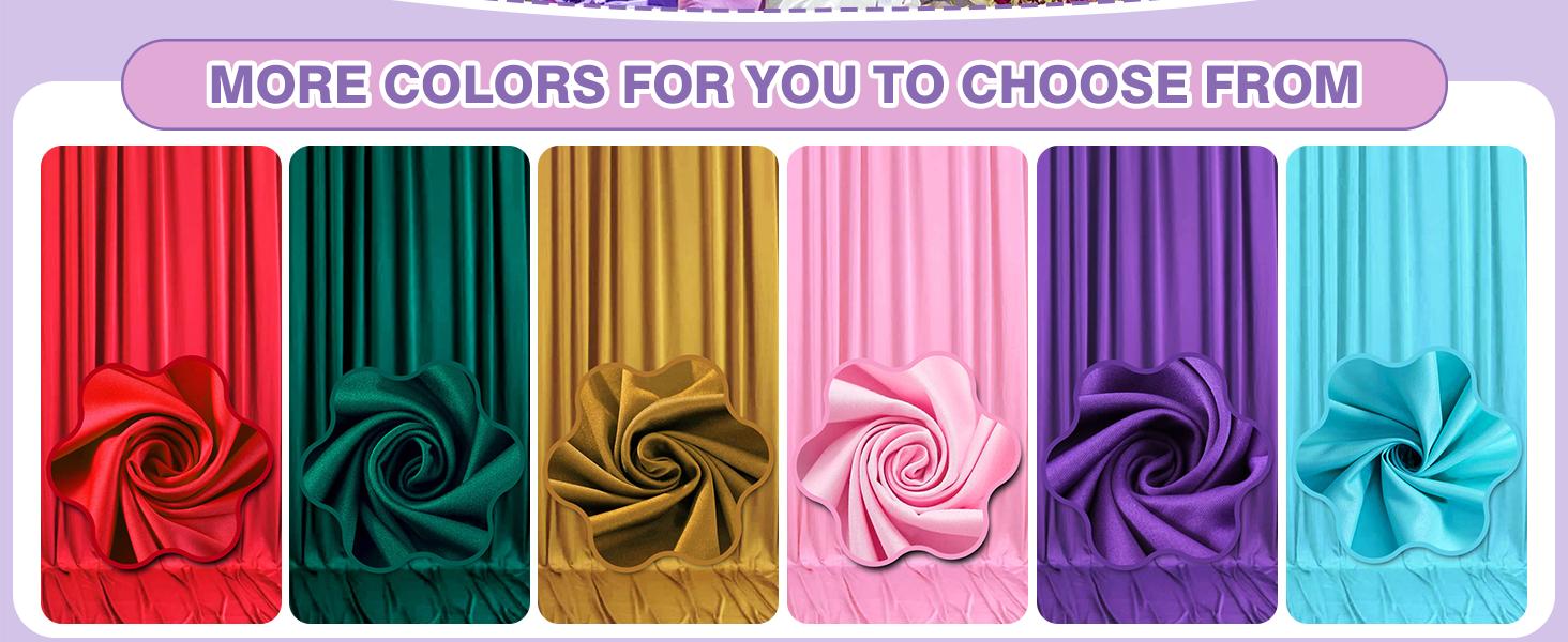 SUNDAY MIRTH 10ft x 10ft Gold Backdrop Curtains for Parties, Background with Rod Pockets for Weddings, Birthday, Baby Shower, Photography, Graduation Party Backdrop Drapes, 2 Panels