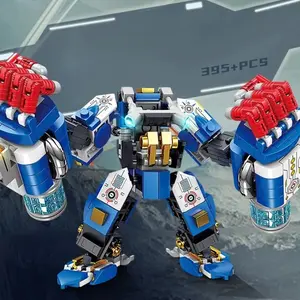 Titan Arm Mecha Robot Small Particle Building Block Set, Model Kits, Plug Assembly Craft Model, Desktop Collectible Display Ornament