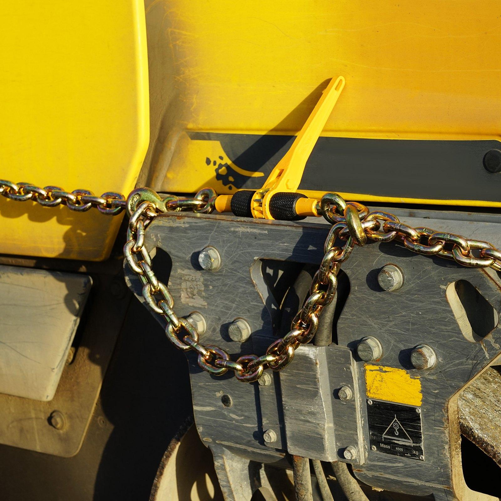 VEVOR Ratchet Chain Binders, 1/4"-5/16", 2600 lbs Safe Working Load, 2 Pack Load Binder with 2 Grab Hooks, Tie Downs for Transport Chain, Heavy Duty Tow Chain Ratchet Binders for Flatbed Truck Trailer VEVOR Ratchet Chain Binders, 1/4"-5/16", 2600 lbs Safe Working Load, 2 Pack Load Binder with 2 Grab Hooks, Tie Downs for Transport Chain, Heavy Duty Tow Chain Ratchet Binders for Flatbed Truck Trailer