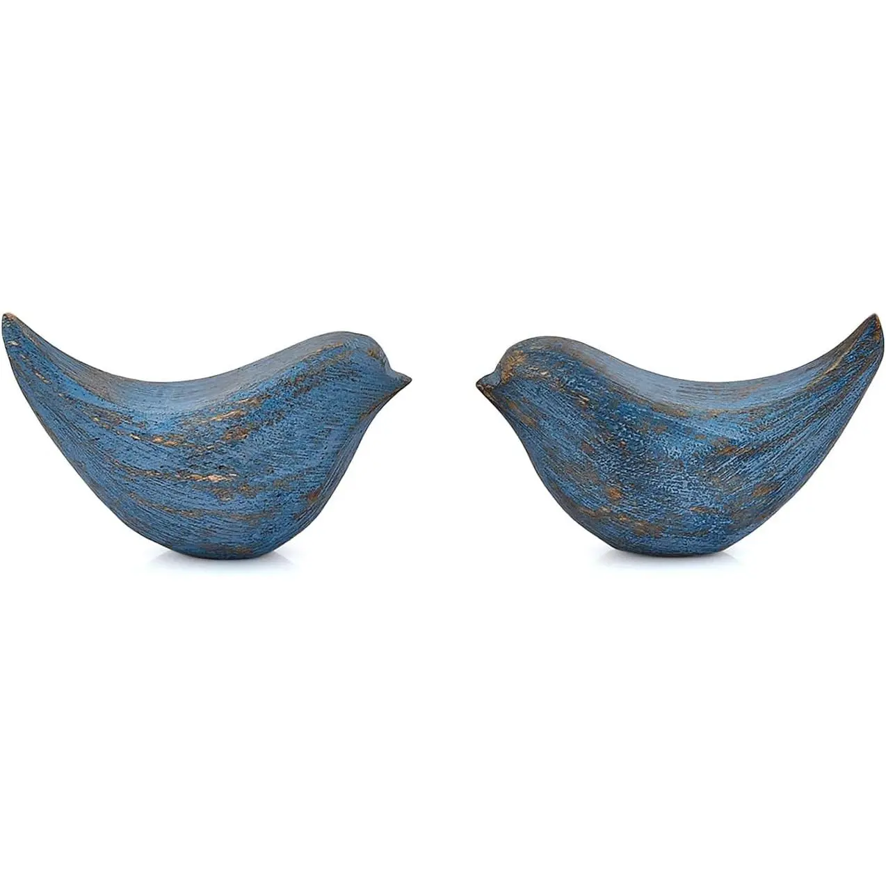 Statues Acacia Wood Bird Figurines| Rustic Farmhouse Decor, Office Accent Elegant Woodland Home Accent Tabletop Decor & Gift (4.5" x 2" x 2.5")