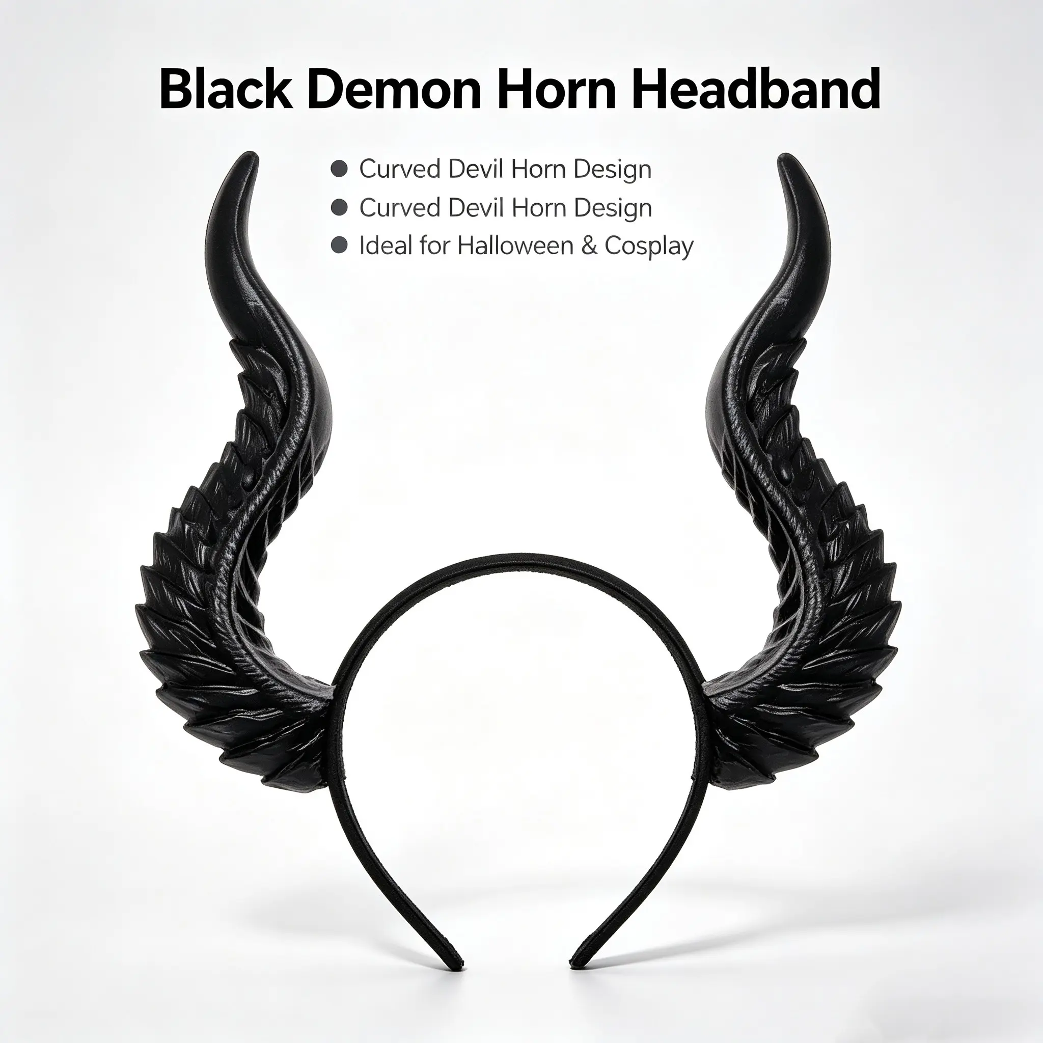 Halloween Costume Devil Horn Hairband, Adjustable Cosplay Accessory, Transformable Design, Perfect for Halloween Parties and Events