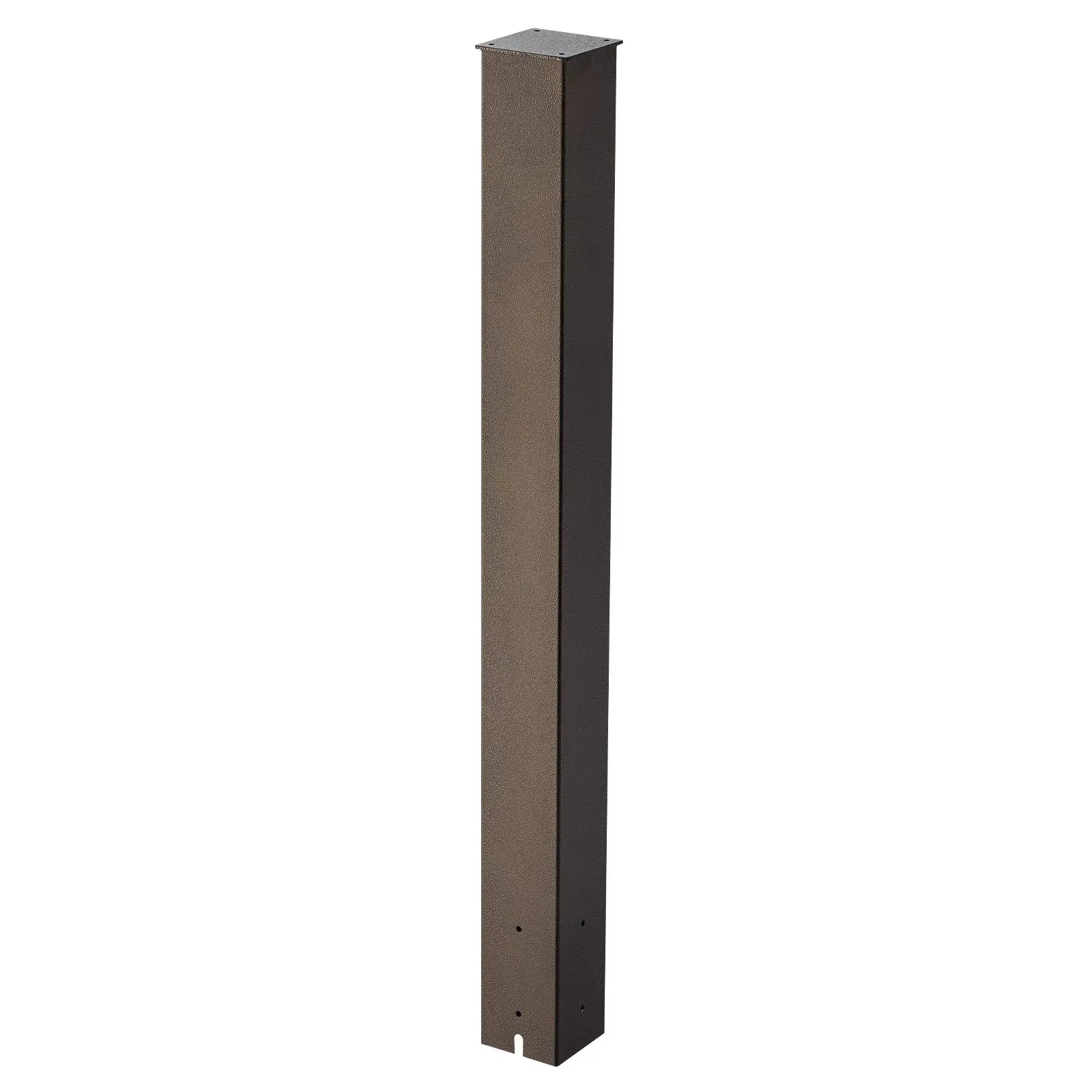 Mailbox Post, 43x 4x 4 Inches, Steel In-Ground Mounting Mail Box Stand with Powder Coating Surface, Heavy Duty Metal Post Sleeve Kit for Outside Curbside Residential Use, Easy Install, Bronze
