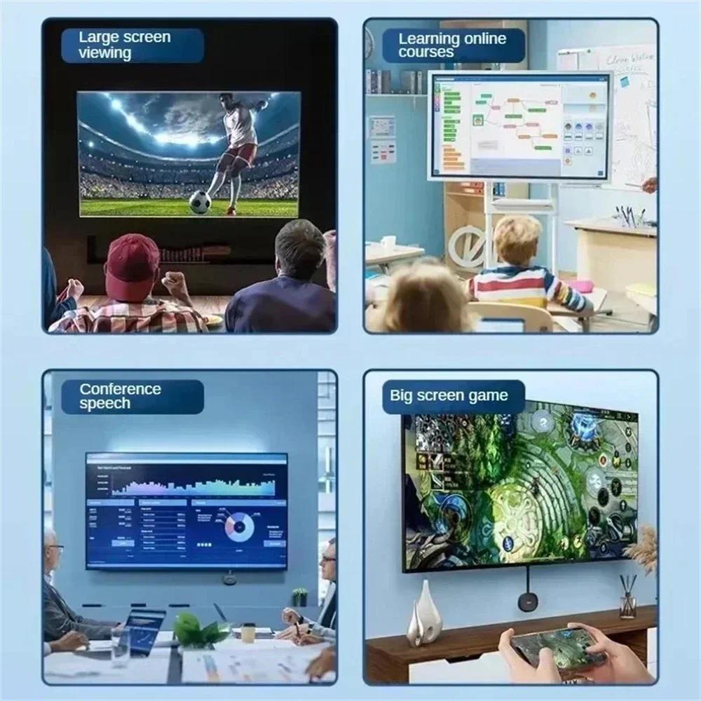 Wireless TV Stick Video Receiver Portable 1080P TV HD WIFI Dongle Adapter For Android/iOS TV Box Computer Live Screen Projector