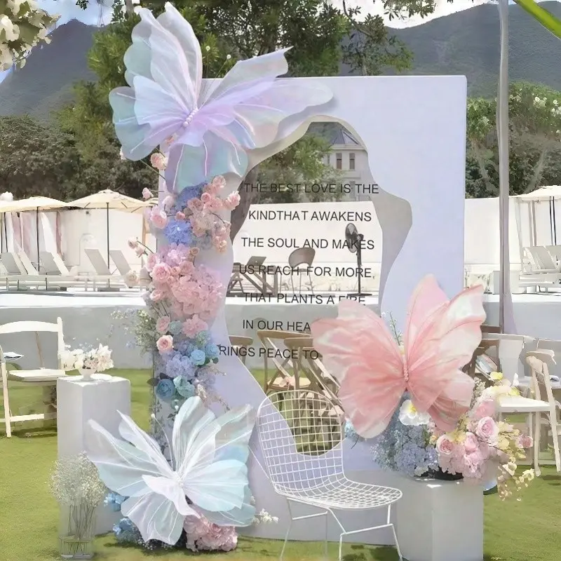 Artificial Butterfly Silk Thread Pack, Wedding Decoration, Giant Window Display, Outdoor Garden, Birthday Party, Home Decor, Valentine's Gift