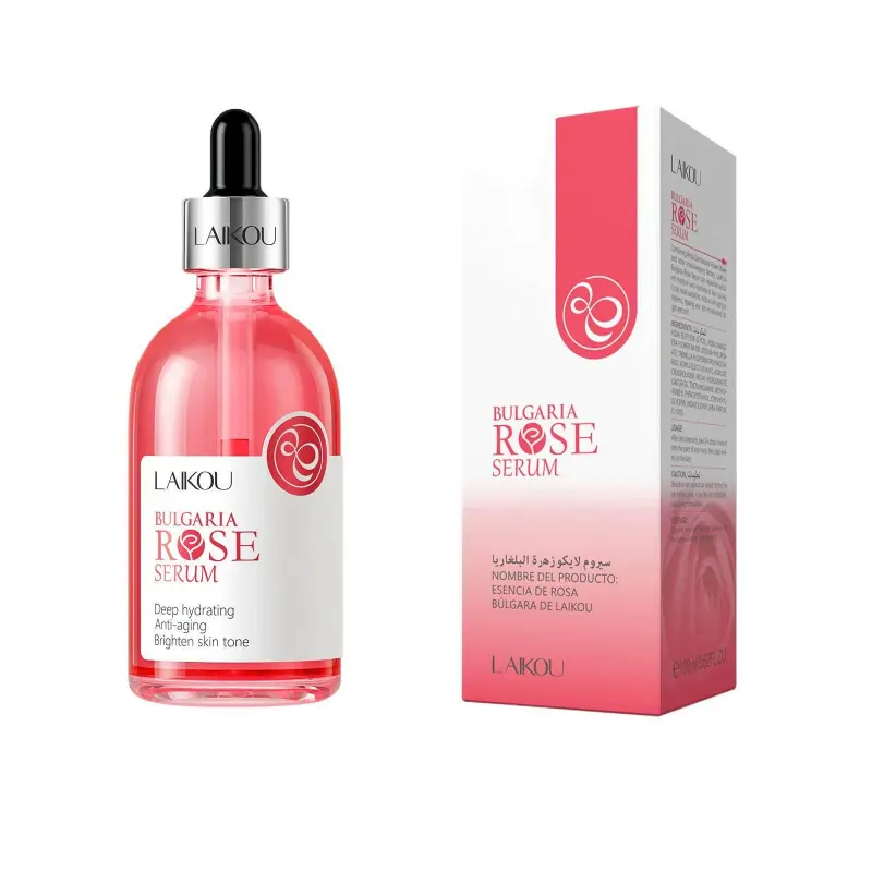Large Capacity 100ml Laiko Rose Essence Serum Hydrating Repair Moisturizing Facial Skin Care Essence Daily Use Cosmetics Serum