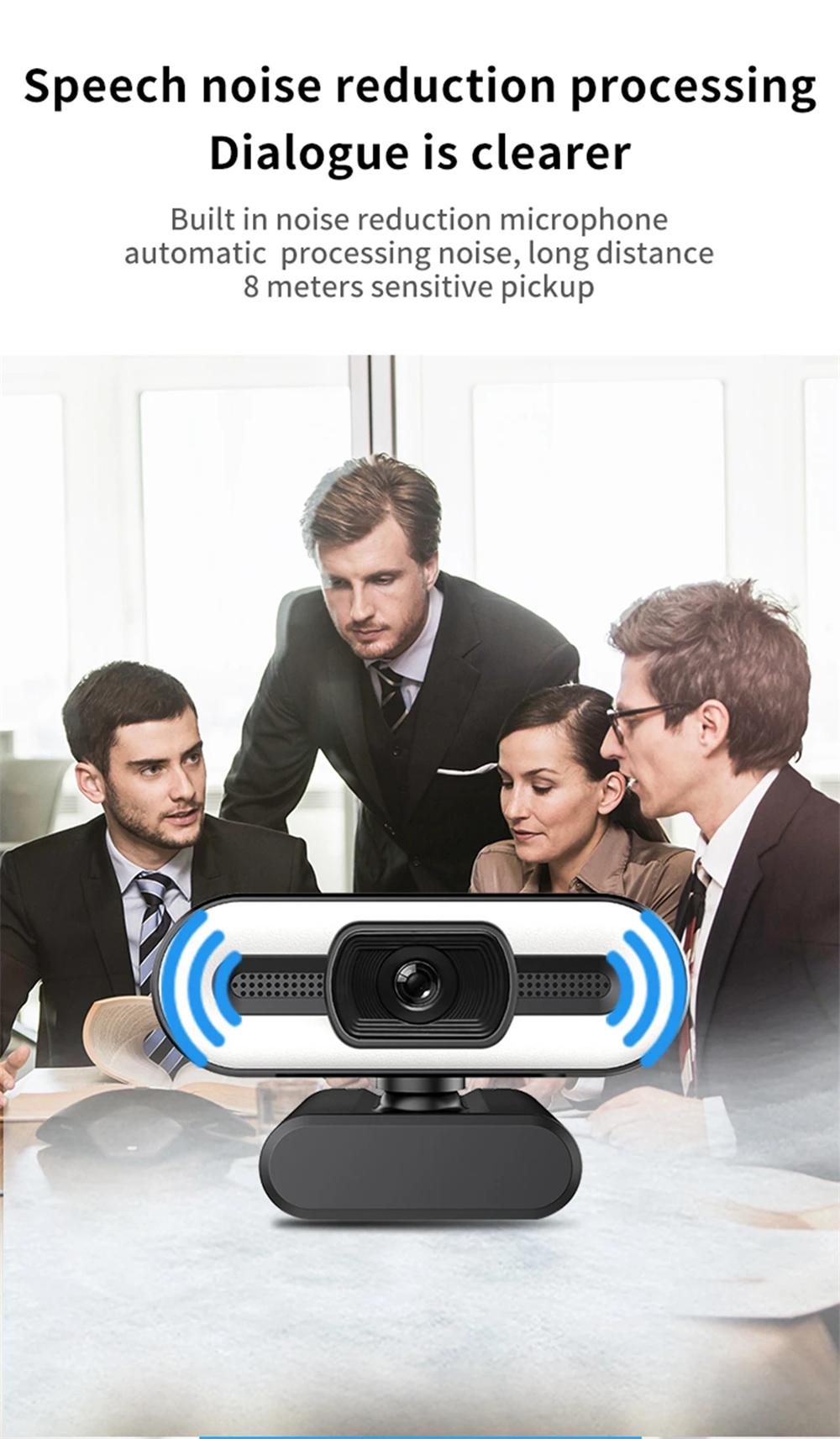Portable Full HD Webcam PC Laptop Auto Focus Webcam Live Streaming Flexible with Microphone Live Broadcast withLight Portable Full HD Webcam PC Laptop Auto Focus Webcam Live Streaming Flexible with Microphone Live Broadcast withLight