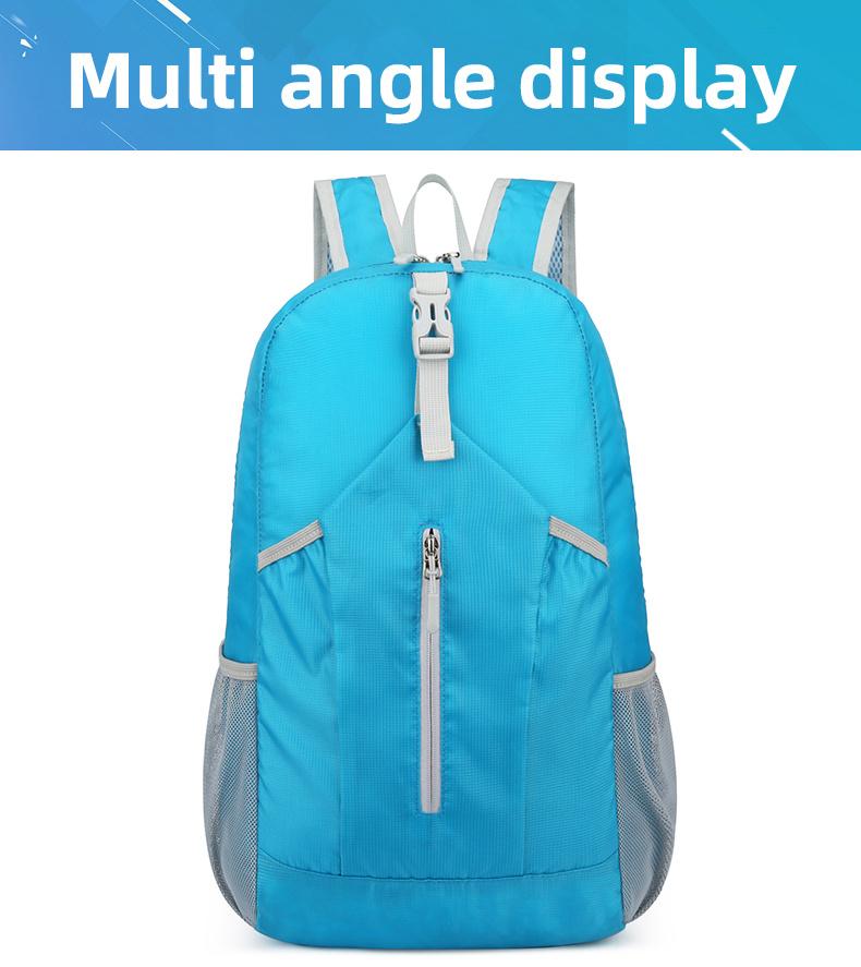21L Ultra-Light Waterproof Nylon Backpack with Adjustable Straps - Foldable, Large Capacity, Portable for Hiking, Cycling, Fishing, Camping, Yoga & Travel - Available in Black, Blue, Green, Orange, Red, Travel Backpack