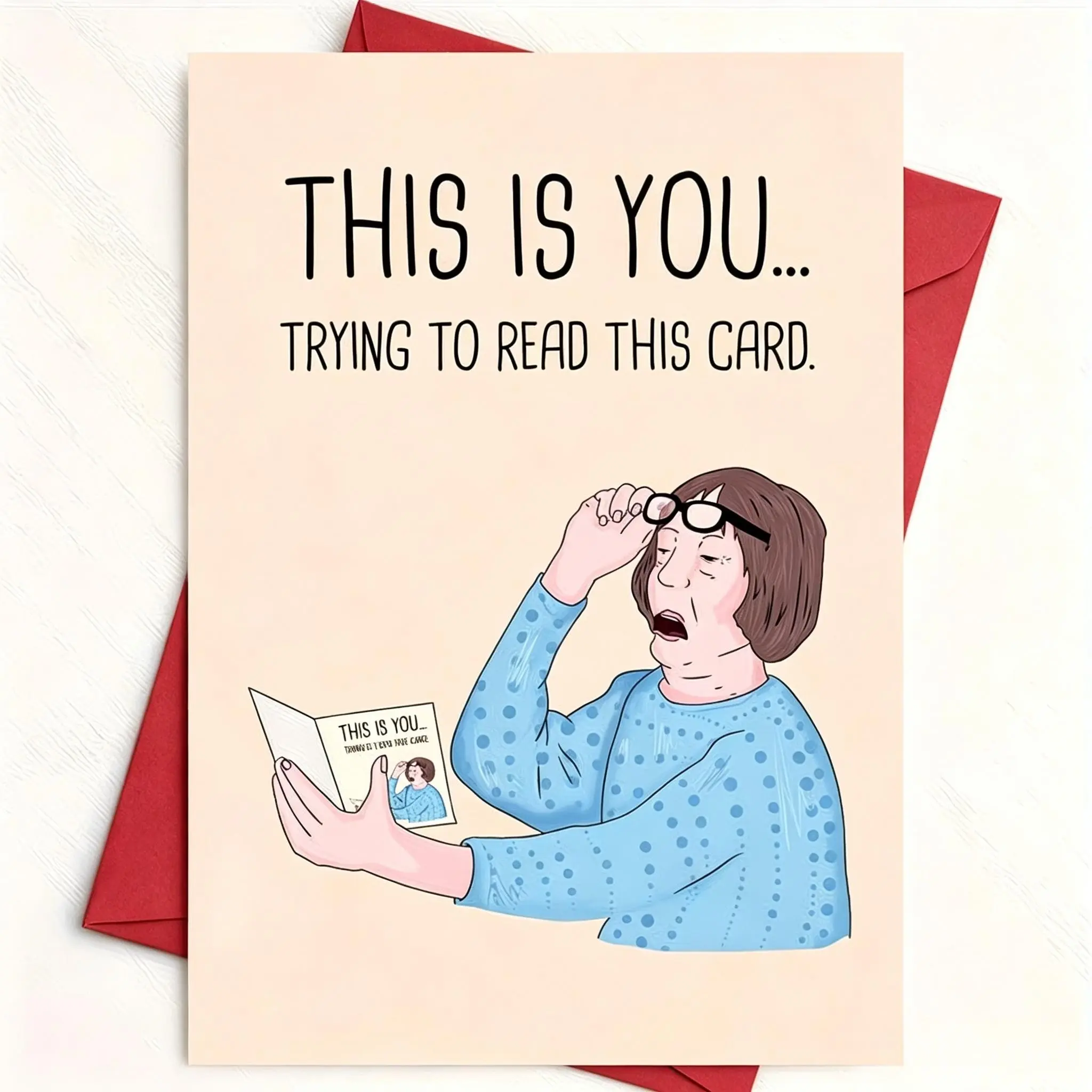 Unique Funny Happy Birthday Card with Clever Design, Perfect Gift for Celebrations, Imaginative and Humorous Present for Loved Ones