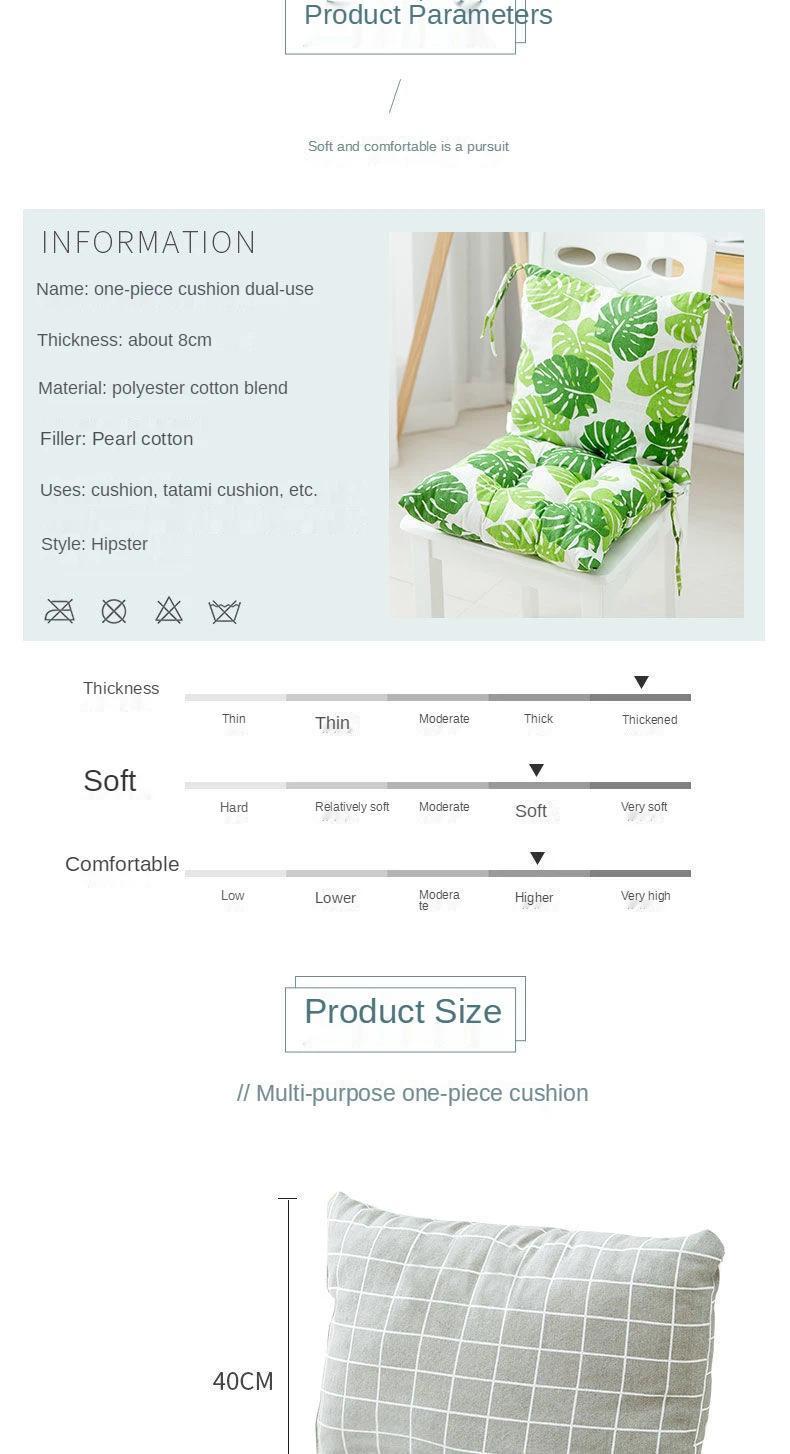 New Soft Linen Chair Cushion Indoor Outdoor Garden Patio Home Office Sofa Seat Mat Buttocks Pads Seats with Backs and Cushion